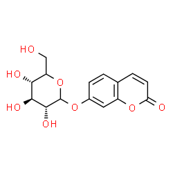 ChemSpider 2D Image | 2-Oxo-2H-chromen-7-yl (5xi)-D-xylo-hexopyranoside | C15H16O8