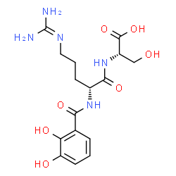 ChemSpider 2D Image | N~5~-(Diaminomethylene)-N~2~-(2,3-dihydroxybenzoyl)-D-ornithyl-L-serine | C16H23N5O7