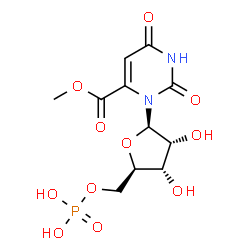 ChemSpider 2D Image | 6-(Methoxycarbonyl)uridine 5'-(dihydrogen phosphate) | C11H15N2O11P