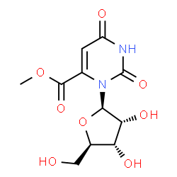 ChemSpider 2D Image | 6-(Methoxycarbonyl)uridine | C11H14N2O8