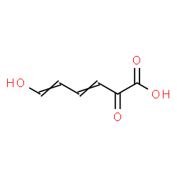 ChemSpider 2D Image | 6-Hydroxy-2-oxo-3,5-hexadienoic acid | C6H6O4