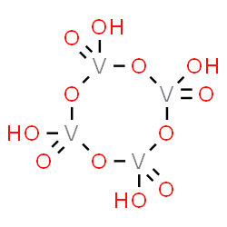 ChemSpider 2D Image | 2,4,6,8-tetrahydroxy-1,3,5,7-tetraoxa-2$l^{5},4$l^{5},6$l^{5},8$l^{5}-tetravanadacyclooctane 2,4,6,8-tetraoxide | H4O12V4