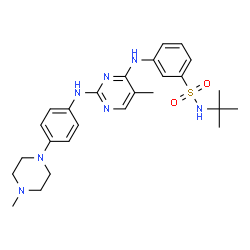 ChemSpider 2D Image | TG101209 | C26H35N7O2S