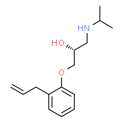 ChemSpider 2D Image | (R)-alprenolol | C15H23NO2
