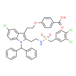 ChemSpider 2D Image | Ecopladib | C39H33Cl3N2O5S