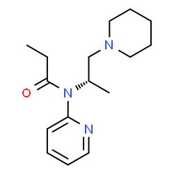 ChemSpider 2D Image | N-[(2S)-1-(1-Piperidinyl)-2-propanyl]-N-(2-pyridinyl)propanamide | C16H25N3O