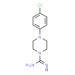 ChemSpider 2D Image | 4-(4-Chlorophenyl)-1-piperazinecarboximidamide | C11H15ClN4