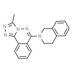 ChemSpider 2D Image | 6-(3,4-Dihydro-2(1H)-isoquinolinyl)-3-methyl[1,2,4]triazolo[3,4-a]phthalazine | C19H17N5