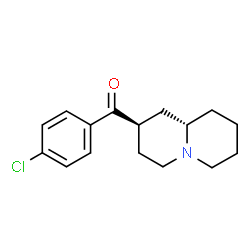 ChemSpider 2D Image | (4-Chlorophenyl)[(2R,9aS)-octahydro-2H-quinolizin-2-yl]methanone | C16H20ClNO