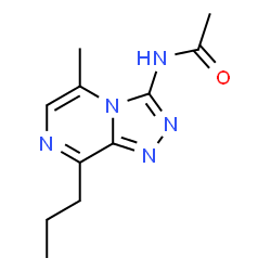 ChemSpider 2D Image | N-(5-Methyl-8-propyl[1,2,4]triazolo[4,3-a]pyrazin-3-yl)acetamide | C11H15N5O