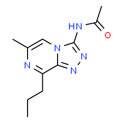 ChemSpider 2D Image | N-(6-Methyl-8-propyl[1,2,4]triazolo[4,3-a]pyrazin-3-yl)acetamide | C11H15N5O