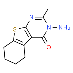 ChemSpider 2D Image | 3-Amino-2-methyl-5,6,7,8-tetrahydro[1]benzothieno[2,3-d]pyrimidin-4(3H)-one | C11H13N3OS