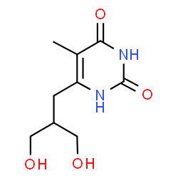 ChemSpider 2D Image | 6-(DIHYDROXY-ISOBUTYL)-THYMINE | C9H14N2O4