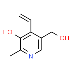 ChemSpider 2D Image | 5-(Hydroxymethyl)-2-methyl-4-vinyl-3-pyridinol | C9H11NO2