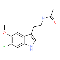 ChemSpider 2D Image | 6-Cl-MLT | C13H15ClN2O2