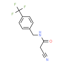 ChemSpider 2D Image | 2-Cyano-N-[4-(trifluoromethyl)benzyl]acetamide | C11H9F3N2O