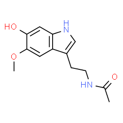 ChemSpider 2D Image | 6-Hydroxymelatonin | C13H16N2O3