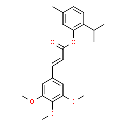 ChemSpider 2D Image | THYMOL TRIMETHOXYCINNAMATE | C22H26O5