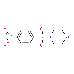 ChemSpider 2D Image | 1-(4-nitrobenzenesulfonyl)piperazine | C10H13N3O4S