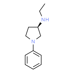 ChemSpider 2D Image | (3R)-N-Ethyl-1-phenyl-3-pyrrolidinamine | C12H18N2