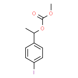 ChemSpider 2D Image | 1-(4-Iodophenyl)ethyl methyl carbonate | C10H11IO3