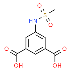 ChemSpider 2D Image | 5-[(Methylsulfonyl)amino]isophthalic acid | C9H9NO6S