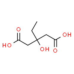 ChemSpider 2D Image | 3-hydroxy-3-ethylglutaric acid | C7H12O5