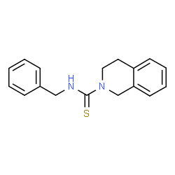 ChemSpider 2D Image | N-Benzyl-3,4-dihydro-2(1H)-isoquinolinecarbothioamide | C17H18N2S