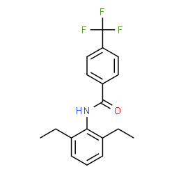 ChemSpider 2D Image | N-(2,6-Diethylphenyl)-4-(trifluoromethyl)benzamide | C18H18F3NO