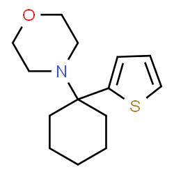 ChemSpider 2D Image | 4-[1-(2-Thienyl)cyclohexyl]morpholine | C14H21NOS