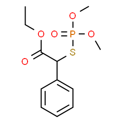 ChemSpider 2D Image | Ethyl-[(dimethoxyphosphoryl)sulfanyl](phenyl)acetat | C12H17O5PS