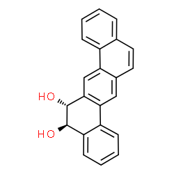 ChemSpider 2D Image | (5R,6R)-5,6-Dihydrobenzo[k]tetraphene-5,6-diol | C22H16O2