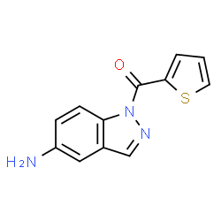 ChemSpider 2D Image | (5-Amino-1H-indazol-1-yl)(2-thienyl)methanone | C12H9N3OS
