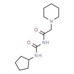 ChemSpider 2D Image | N-(Cyclopentylcarbamoyl)-2-(1-piperidinyl)acetamide | C13H23N3O2