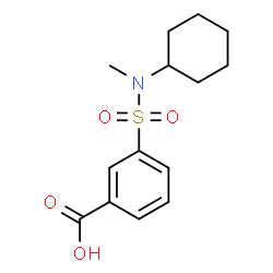 ChemSpider 2D Image | 3-[Cyclohexyl(methyl)sulfamoyl]benzoic acid | C14H19NO4S