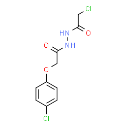 ChemSpider 2D Image | 2-Chloro-N'-[(4-chlorophenoxy)acetyl]acetohydrazide | C10H10Cl2N2O3