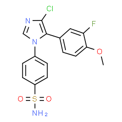 ChemSpider 2D Image | Cimicoxib | C16H13ClFN3O3S