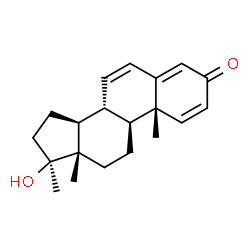 ChemSpider 2D Image | (17beta)-17-Hydroxy-17-methylandrosta-1,4,6-trien-3-one | C20H26O2