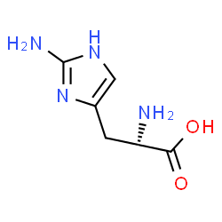 ChemSpider 2D Image | 2-Aminohistidine | C6H10N4O2