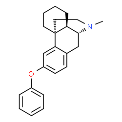 ChemSpider 2D Image | 17-Methyl-3-phenoxymorphinan | C23H27NO
