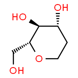 ChemSpider 2D Image | (2R,3S,4R)-2-(hydroxymethyl)-2,3,4,5-tetrahydropyran-3,4-diol | C6H11O4