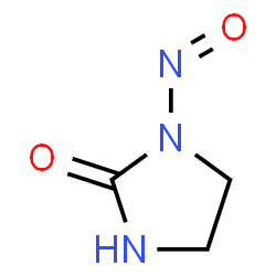 ChemSpider 2D Image | 1-Nitroso-2-imidazolidinone | C3H5N3O2