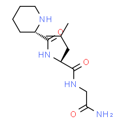 ChemSpider 2D Image | N-[(2S)-2-Piperidinylcarbonyl]-L-leucylglycinamide | C14H26N4O3