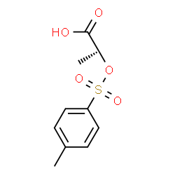 ChemSpider 2D Image | (S)-2-(TOLUENE-4-SULFONYLOXY)-PROPIONIC ACID | C10H12O5S