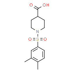 ChemSpider 2D Image | 1-(3,4-dimethylbenzenesulfonyl)piperidine-4-carboxylic acid | C14H19NO4S