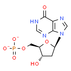 ChemSpider 2D Image | 2'-Deoxyinosine 5'-phosphate | C10H11N4O7P