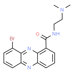 ChemSpider 2D Image | 9-Bromo-N-[2-(dimethylamino)ethyl]-1-phenazinecarboxamide | C17H17BrN4O