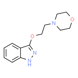 ChemSpider 2D Image | 3-[2-(4-Morpholinyl)ethoxy]-1H-indazole | C13H17N3O2