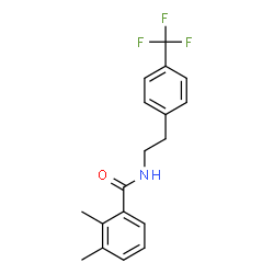 ChemSpider 2D Image | 2,3-Dimethyl-N-{2-[4-(trifluoromethyl)phenyl]ethyl}benzamide | C18H18F3NO