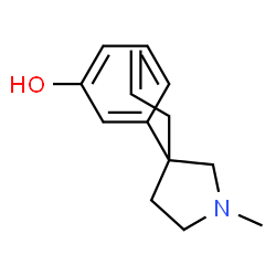 ChemSpider 2D Image | 3-(3-Allyl-1-methyl-3-pyrrolidinyl)phenol | C14H19NO